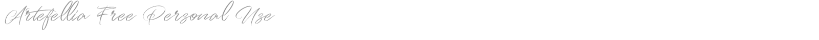 Artefellia font preview